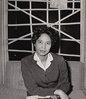black and white of Daisy Bates